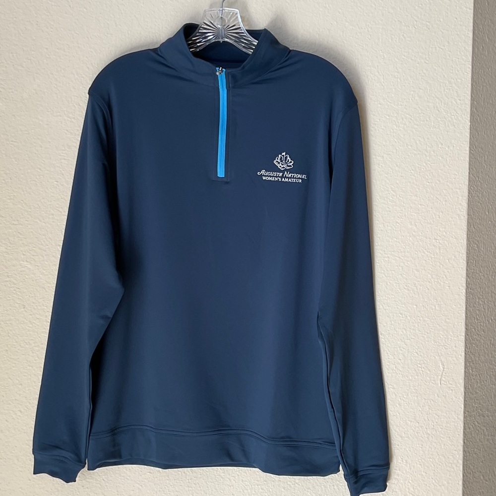 Augusta National Women’s Amateur Peter Millar Navy Blue Quarter-Zip Top